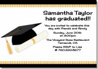 Graduation Cap - Graduation Party Invitations