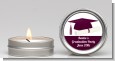 Graduation Cap Maroon - Graduation Party Candle Favors thumbnail