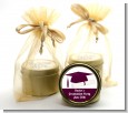 Graduation Cap Maroon - Graduation Party Gold Tin Candle Favors thumbnail