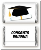 Graduation Cap - Personalized Graduation Party Mini Candy Bar Wrappers