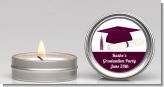 Graduation Cap Purple - Graduation Party Candle Favors