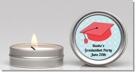 Graduation Cap Red - Graduation Party Candle Favors