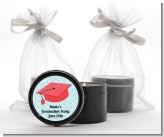 Graduation Cap Red - Graduation Party Black Candle Tin Favors