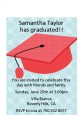 Graduation Cap Red - Graduation Party Petite Invitations thumbnail
