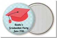 Graduation Cap Red - Personalized Graduation Party Pocket Mirror Favors