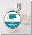 Graduation Cap Teal - Personalized Graduation Party Candy Jar thumbnail