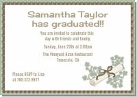 Graduation Diploma - Graduation Party Invitations