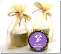 Grapes - Bridal Shower Gold Tin Candle Favors