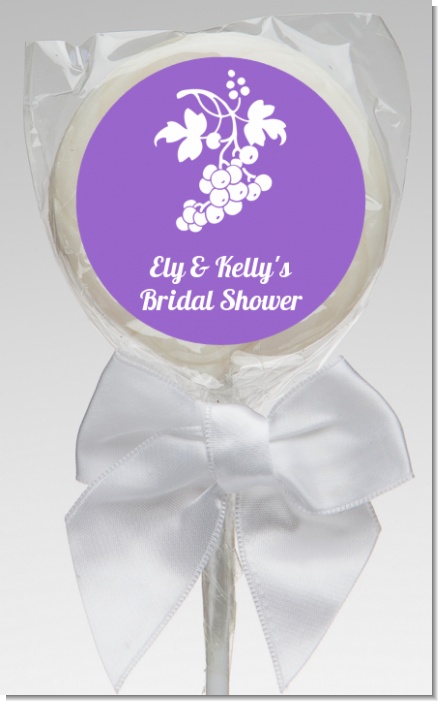Grapes - Personalized Bridal Shower Lollipop Favors