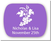 Grapes - Personalized Bridal Shower Rounded Corner Stickers