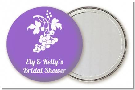 Grapes - Personalized Bridal Shower Pocket Mirror Favors