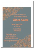 Grey & Orange - Bridal Shower Petite Invitations