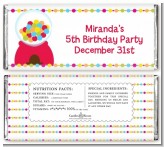 Gumball - Personalized Birthday Party Candy Bar Wrappers