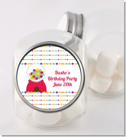 Gumball - Personalized Birthday Party Candy Jar