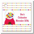 Gumball - Personalized Birthday Party Card Stock Favor Tags thumbnail