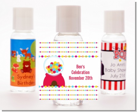 Gumball - Personalized Birthday Party Hand Sanitizers Favors