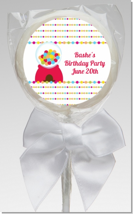 Gumball - Personalized Birthday Party Lollipop Favors