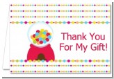 Gumball - Birthday Party Thank You Cards