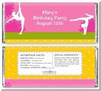 Gymnastics - Personalized Birthday Party Candy Bar Wrappers