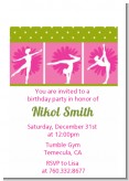 Gymnastics - Birthday Party Petite Invitations