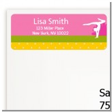 Gymnastics - Birthday Party Return Address Labels