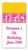 Gymnastics - Custom Rectangle Birthday Party Sticker/Labels