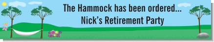 Hammock - Personalized Retirement Party Banners