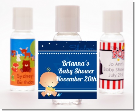 Hanukkah Baby - Personalized Baby Shower Hand Sanitizers Favors