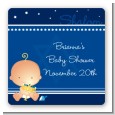 Hanukkah Baby - Square Personalized Baby Shower Sticker Labels thumbnail