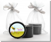 Happy Bee Day - Birthday Party Black Candle Tin Favors