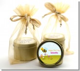Happy Bee Day - Birthday Party Gold Tin Candle Favors