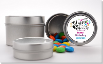 Happy Birthday - Custom Birthday Party Favor Tins