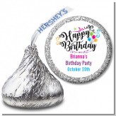 Happy Birthday - Hershey Kiss Birthday Party Sticker Labels Happy Birthday - Hershey Kiss Birthday Party Sticker Labels