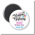 Happy Birthday - Personalized Birthday Party Magnet Favors thumbnail