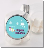Happy Holidays on a String - Personalized Christmas Candy Jar