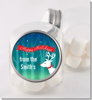 Happy Holidays Reindeer - Personalized Christmas Candy Jar