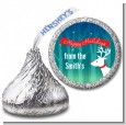 Happy Holidays Reindeer - Hershey Kiss Christmas Sticker Labels thumbnail