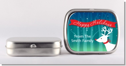 Happy Holidays Reindeer - Personalized Christmas Mint Tins