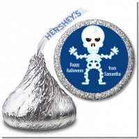 Happy Skeleton - Hershey Kiss Halloween Sticker Labels