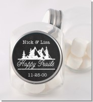 Happy Trails - Personalized Bridal Shower Candy Jar