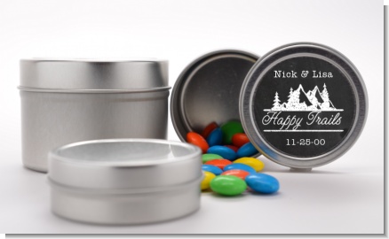 Happy Trails - Custom Bridal Shower Favor Tins