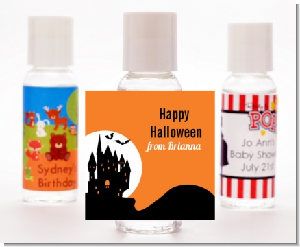 Haunted House - Personalized Halloween Hand Sanitizers Favors