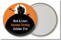 Haunted House - Personalized Halloween Pocket Mirror Favors