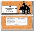Haunted House with Bats - Personalized Halloween Candy Bar Wrappers thumbnail