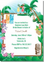 Hawaiian Luau - Bridal Shower Invitations