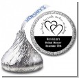Hearts & Soul - Hershey Kiss Bridal Shower Sticker Labels thumbnail