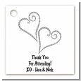 Hearts - Personalized Bridal Shower Card Stock Favor Tags thumbnail