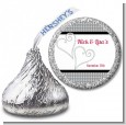 Hearts - Hershey Kiss Bridal Shower Sticker Labels thumbnail