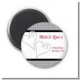 Hearts - Personalized Bridal Shower Magnet Favors thumbnail