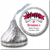 Hello Gorgeous - Hershey Kiss Baby Shower Sticker Labels